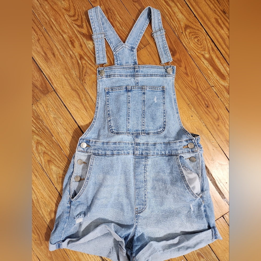 Denim shortalls